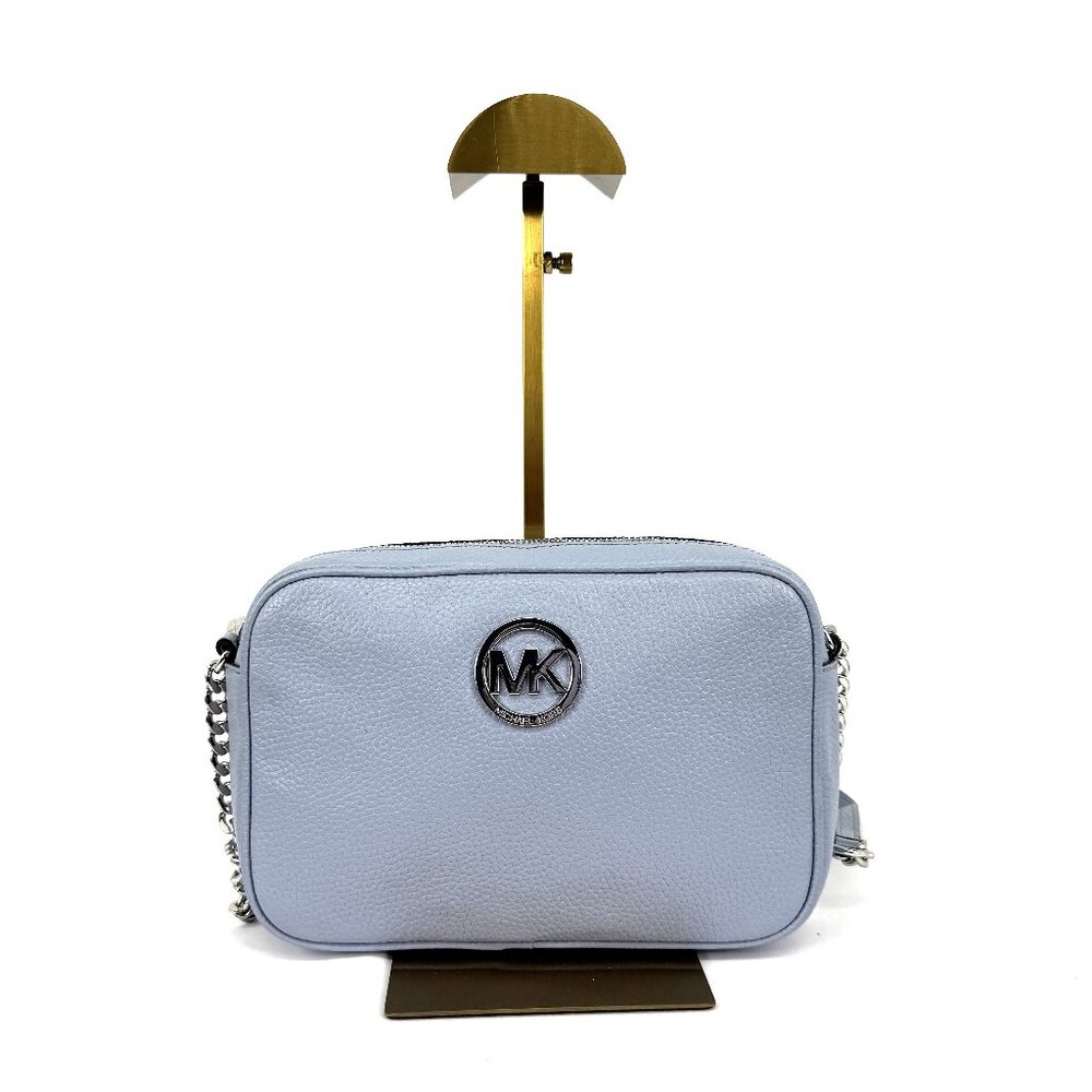 MK Michael Kors Fulton Large Camera Crossbody Bag Lt Blue